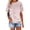 Pink, variant on MEICHEN Womens Casual Short Sleeve Tops Neck T Shirts Summer Loose Fit Daily Wear Blouse for Women