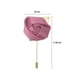 thumbnail image 2 of 12 Pcs Ramilletes de Rosa con Alfileres para Hombres Ceremonia de Boda Aniversario Cena Formal Fiesta Rojo Frijol, 2 of 5