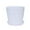 white, variant on Xrouty Colourful Plastic Flowerpots, Bright Colors Plant Pots Outdoors, Stackable Design Storage Space for Balcony Garden Rv Garden Home Decor Red