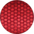 thumbnail image 1 of Ahgly Company Indoor Round Contemporary Saffron Red Abstract Area Rugs, 3' Round, 1 of 6
