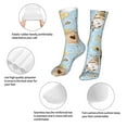 thumbnail image 3 of KLL Cute Gnome Bee Collects Honey Print Womens Crew Socks Athletic Middle Tube Long Socks Novelty Socks Gifts For Men, 3 of 7