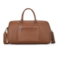 thumbnail image 4 of Wrangler Travel Duffel Bag Large Capacity Leather Luggage Bag Stylish and Durable Travel Bag, Brown, 4 of 7