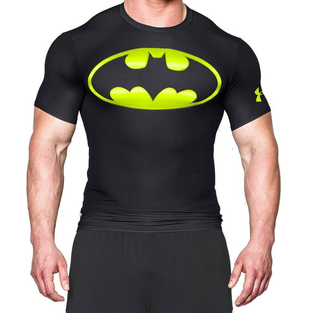 adjetivo hogar tono Under Armour NEW Black Mens Size Medium M Batman Compression T-Shirt -  Walmart.com