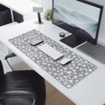 thumbnail image 2 of Long Mouse Pads for Desk,Gray Christmas Snowflake Pattern Desk Mats on Top Of Desks, Desk Mouse Pad Extra Large with 3mm Non-Slip Base and Stitched Edge for Gaming,Office,Work,Home 31.5x11.8in, 2 of 5