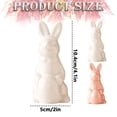 thumbnail image 3 of Easter Shaped Ornament, Cute Ceramic Handicraft Rabbit Figurine, Home Decorative Statue for Living Room Tabletop Shelf Display, Rabbit Figurine *1, 3 of 8