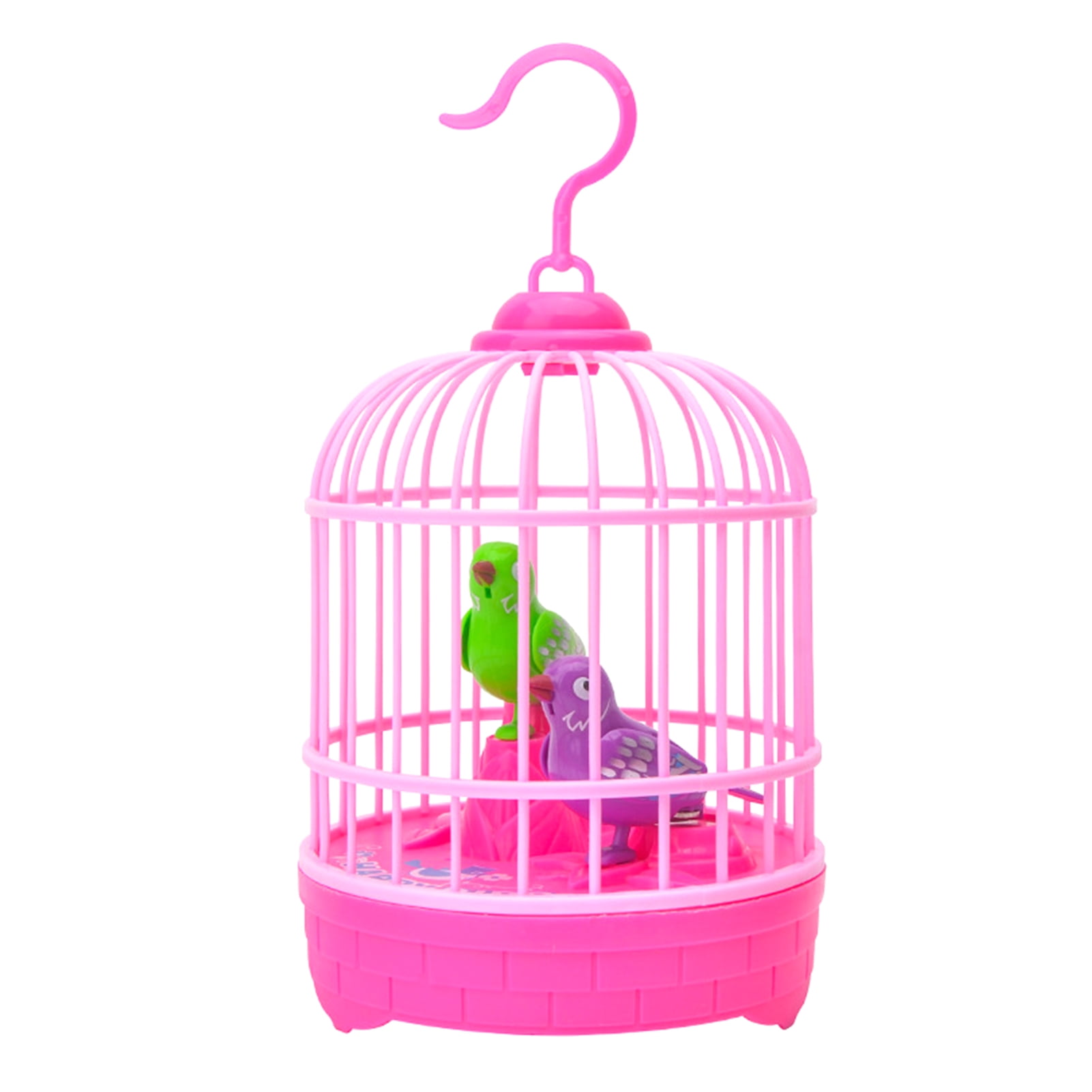 Singing Chirping Bird In Cage Toy Recreation Realistic Movements Sound