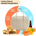 thumbnail image 3 of Soft Corduroy Lunch Box for Women,Insulated Lunch Bag with Shoulder Strap Handle Strap,Cute Corduroy Cooler Bags for Work,Picnic, 3 of 6