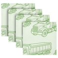 thumbnail image 6 of Iauyy Satin Napkins Set of 1- Truck Pattern DIY Printing Decoration Cloth Napkin- Easy Care for Home/Party, 6 of 8