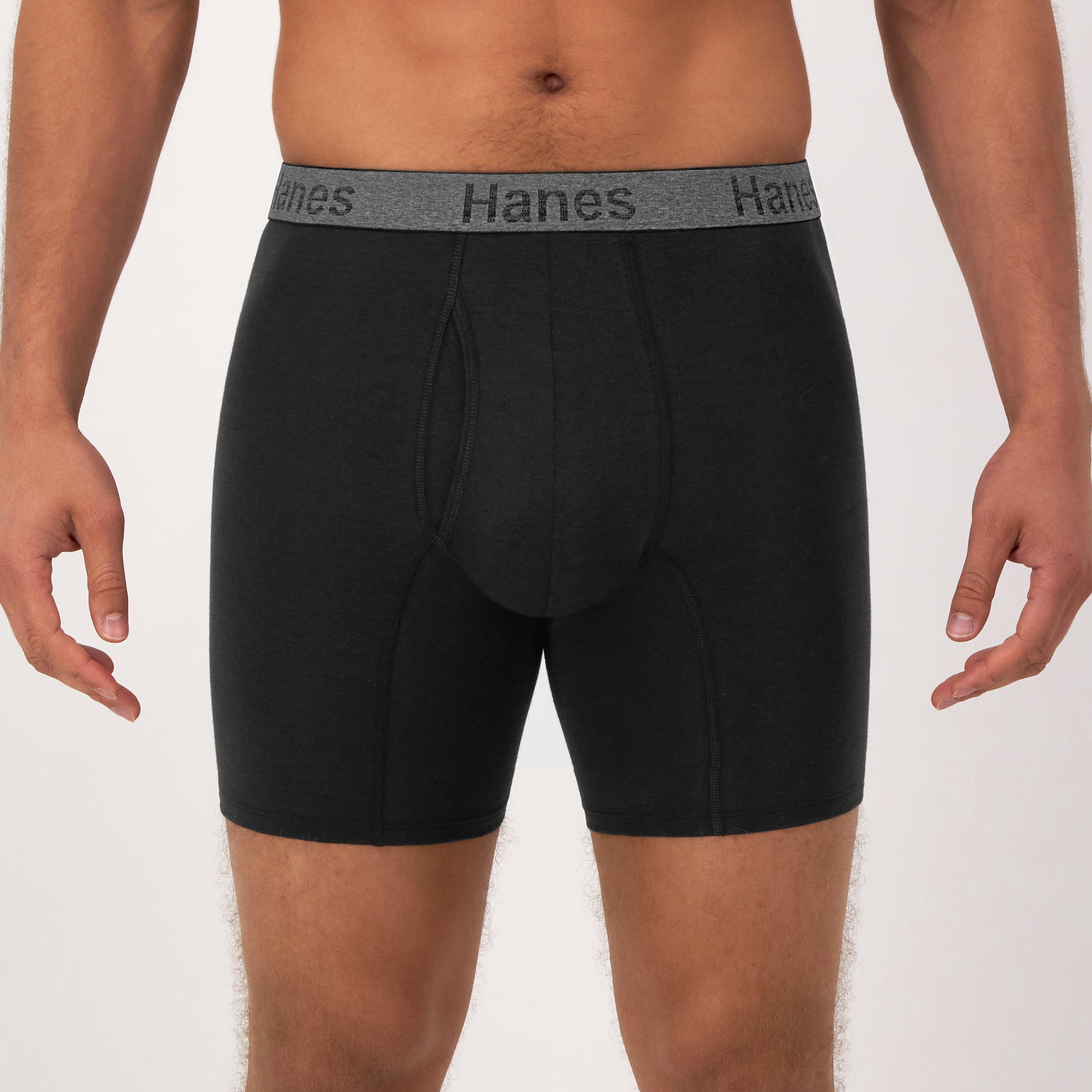 Hanes Men's Comfort Flex Fit Ultra Soft Cotton Stretch Boxer Briefs, 3 Pack