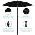 thumbnail image 6 of Best Choice Products 7.5ft Heavy-Duty Outdoor Market Patio Umbrella w/ Push Button Tilt, Easy Crank - Black, 6 of 8