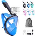 thumbnail image 1 of czcpp-Snorkel Masque, Masque de Plongée Intégral pour Adultes et Jeunes Compatible avec Caméra Sportive Ensemble Anti-Buée pour Snorkeling, 1 of 4