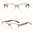 thumbnail image 2 of 4 Pack Square Oversized Reading Glasses Spring Hinges Readers, 2 of 2