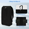 thumbnail image 6 of KENOBE Electrician's Belt Tool Pouch - Multitool Organizer, Nylon Tactical Holster, Utility Sheath for EDC Gear & Cellphone, Black, 6 of 8