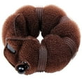 thumbnail image 1 of 2 pcs Hair Bun Maker Magic Hair Styling Tool (Brown), 1 of 5