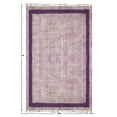 thumbnail image 3 of Casavani Hand Block Printed Cotton Dhurrie Purple Bohemian Kitchen Carpets Sqaure Outdoor Rug 4x4 feet, 3 of 6