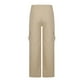 thumbnail image 4 of Pantalones largos para hombre de algodón y lino con cintura elástica, transpirables, cómodos, suaves, con bolsillos cargo, informales., 4 of 5