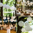 thumbnail image 3 of LQQBOX 10Pcs White Paper Lantern Decorations, Chinese Lanterns Hanging Round Paper Lanterns 4" 6" 8" 10" 12" for Wedding Birthday Christmas Bridal Home Decor Party Decorations, 3 of 7