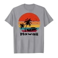 thumbnail image 2 of Gbsyewxs Shirts For Boys Crew Neck Short Sleeve Hawaiian Print Casual Summer Toddler Boys Girls Tees Grey Size 3-4 Years, 2 of 3