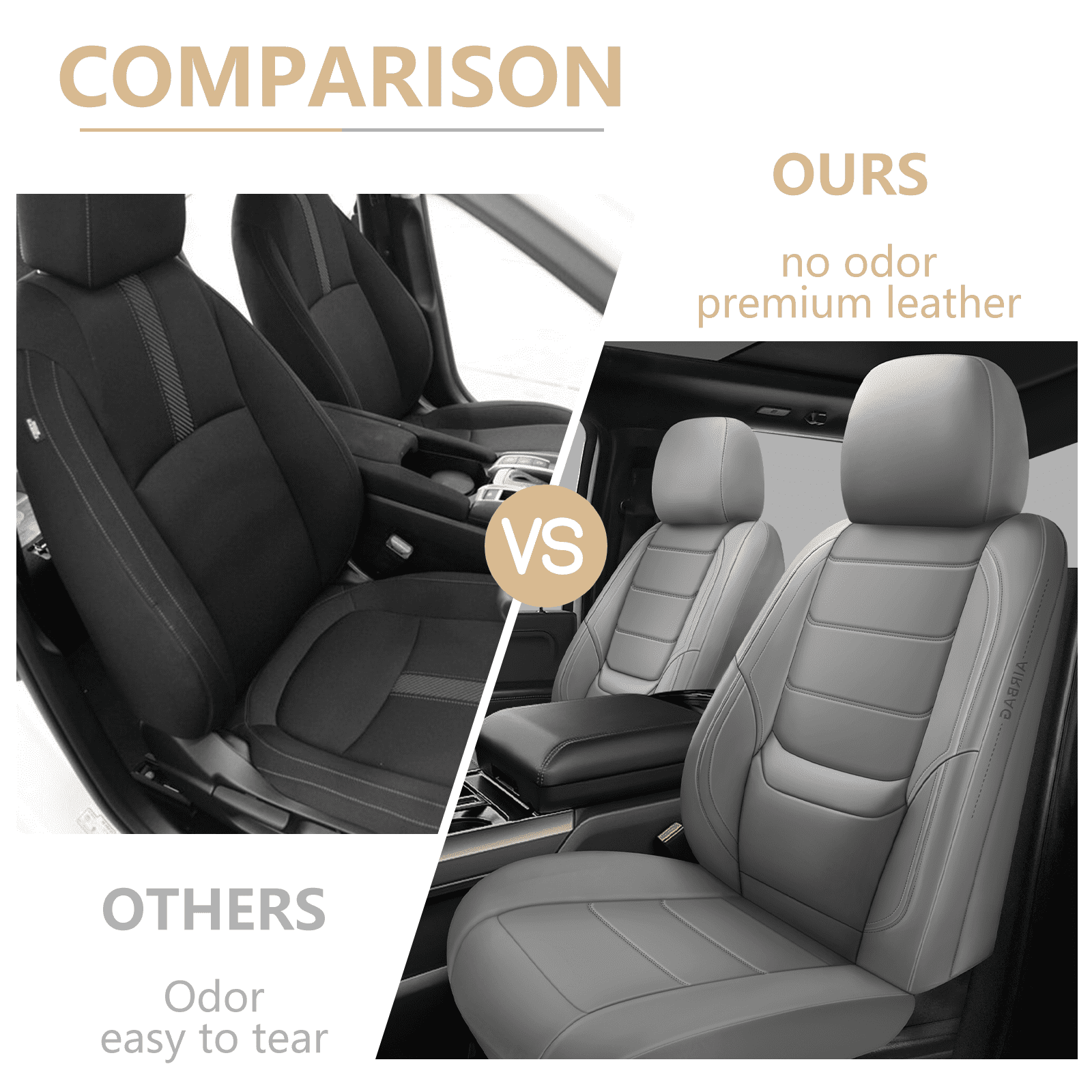 NS YOLO Premium Car Seat Covers Full Set | Universal Fit for Cars, Trucks & SUVs | Waterproof Full Coverage 5-Seat Protector with Lumbar Support