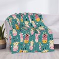 thumbnail image 3 of Rateoe Colorful Cow Pattern Flannel Throw Blanket, Ultra-soft Blanket for Bed, Couch, Car, Hypoallergenic Anti-pilling blanket-40"x30"(Horizontal), 3 of 6