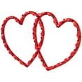 thumbnail image 6 of Northlight Lighted Double Heart Valentine's Day Window Silhouette - 17" - Red, 6 of 9