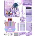thumbnail image 1 of Organizadores y accesorios de escritorio LXEVIHK Purple, juego de 21 piezas, 1 of 7