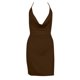 thumbnail image 1 of Vestido Corto de Manga Larga para las Mujeres Vestido de Cuello en V de Estilo Impreso, Poliéster Toda la Temporada, 1 of 8
