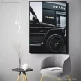 thumbnail image 2 of Pósteres e impresiones de pintura al óleo HD de estilo blanco y negro de coches de lujo de calle retro clásicos nórdicos 2024 para decoración del dormitorio del hogar, 2 of 5