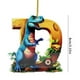 thumbnail image 2 of Colgante de dinosaurio con la letra D, decoración navideña, colgante de dinosaurio con la letra D, estilo adorable, decoración festiva para el hogar, regalo único, marco de metal.,Wsvlmg, 2 of 9