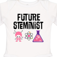 thumbnail image 4 of Inktastic Science Future STEMinist Scientist for Girls Girls Long Sleeve Baby Bodysuit, 4 of 5