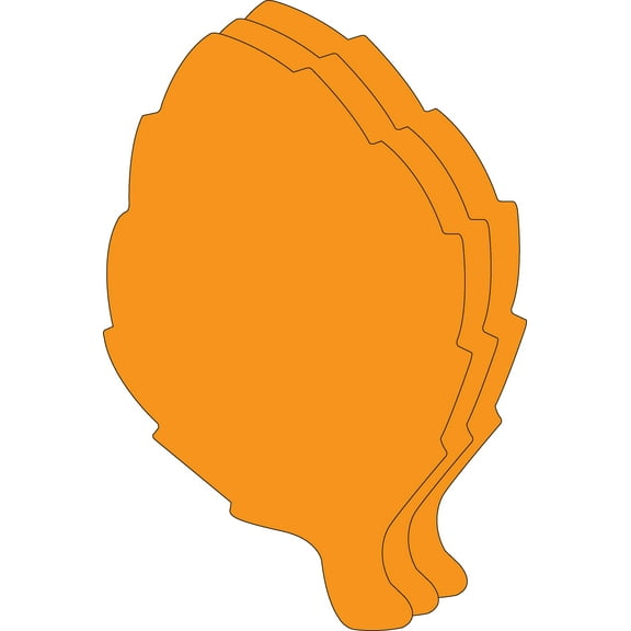 SHAPES ETC. Leaf Single Color Super Cut-Outs- 8” x 10”