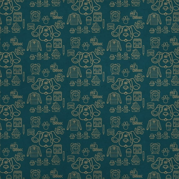 Blue's Clues Iconic Art Premium Kraft Roll Gift Wrap Wrapping Paper