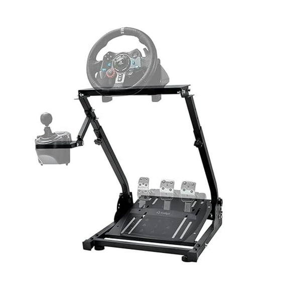 G29 Racing Wheel Stand Adjustable Fit for G920 G923,Thrustmaster T128X T300 RS GT PXN V9 Foldable Entry-Level Racing Stand without Handbrake Pedal Steering Wheel