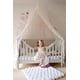thumbnail image 2 of Elegante Dosel de Cama para Cuna y Cuna - Mosquitera de Encaje y Tul con Pompones, Tienda de campaña de ensueño para niñas Princesa, Rincón de Lectura para niños, decoración de la habitación de los niños, Beige Sincero Electrónica, 2 of 5