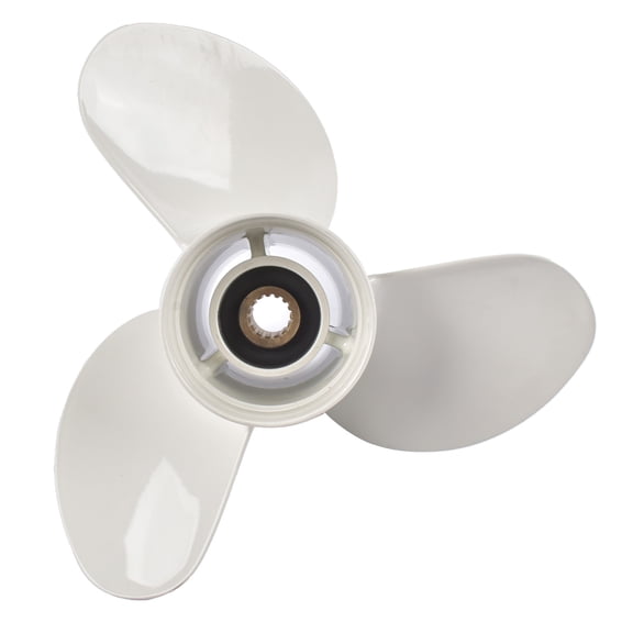 GELUOXI Stainless Steel 13"x19" Propeller for Yamaha Outboard Motor F70-115 hp 15 Spline White 1Pc