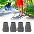 thumbnail image 4 of Crutch Tip, Walking Cane Tip 4pcs Strong Grip 0.9 Inch Portable Shock Absorption Replacement  For Elderly For Hospital, 4 of 8