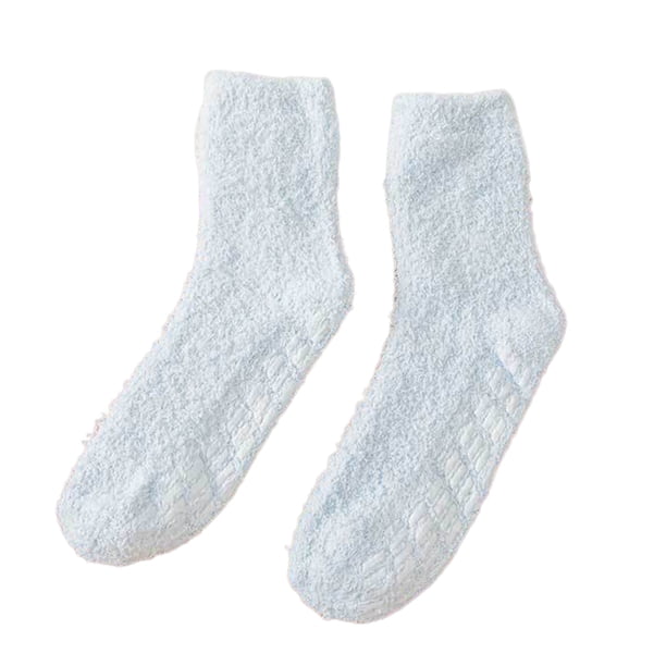 Calcetines Qarigey de poliéster para mujer lavables reutilizables elegantes informales transpirables antideslizantes Azul claro AP012065-07