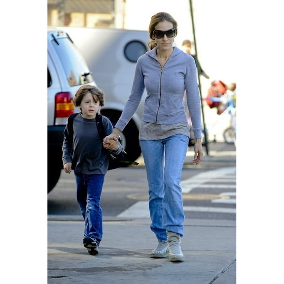 James Wilkie Broderick, Sarah Jessica Parker, Walk To School In The West Village Out And About For Celebrity Candids