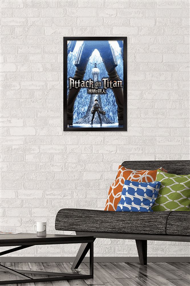 Attack on Titan: Season 3 - Chains Wall Poster, 14.725" x 22.375", Framed