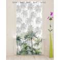 thumbnail image 3 of Summer Watercolor Tropical Plant Palm Tree Tulle Drapes Living Room Sheer Window Curtains Kitchen Balcony Modern Voile Curtains, 3 of 7