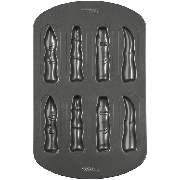 Wilton Halloween Fingers Cookie Pan, 8Cavity