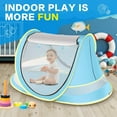 thumbnail image 5 of Baby Beach Tent with Baby Hat, Pop Up Toddler Travel Bed with Sun Hat for Boys or Girls, Sun Shade for Toddler Camping, Infant Portable Sun Shade, Summer Beach Baby, 5 of 7