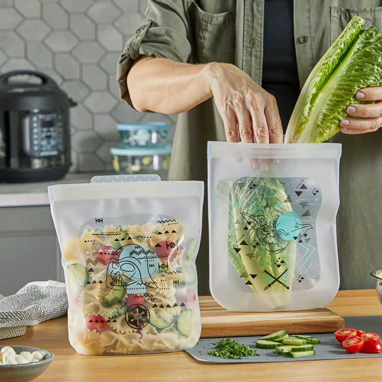 Ecoberi Reusable Food Storage Bags, 14 Pack, Leakproof, Freezer