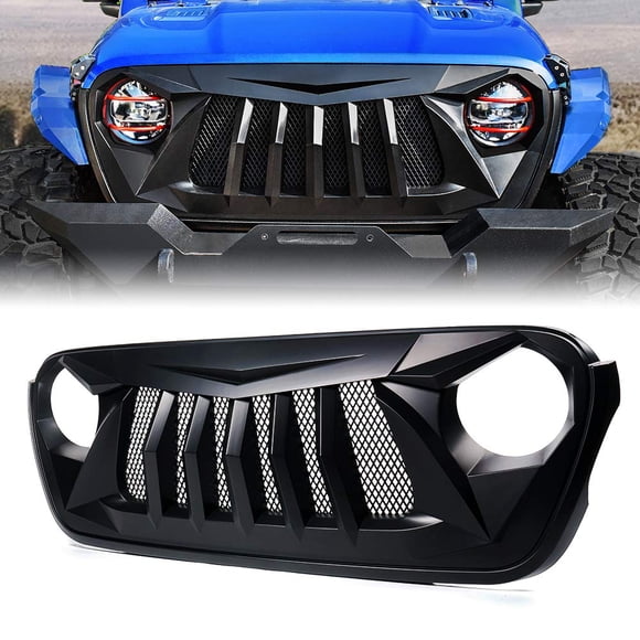 Parrilla frontal Xprite Black Widow para Jeep Wrangler JL JT