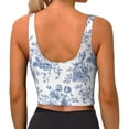 thumbnail image 3 of Lsque Rose Flowers Printed Women'S Sports Bra, Compression, Moisture Wicking, High-Impact Sports Bra For Women,Supportive sports bra-X-Large, 3 of 9