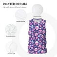 thumbnail image 3 of Naloa mushroom rainbow color Skull Basketball Jersey Reversible Men's Mesh Athletic Sports Shirts Training Practice S-4XLLarge, 3 of 6
