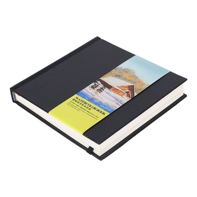 Bloque de Acuarela, Obras de Arte de Preservación de Diseño Papel simple Ácido Libro de Acuarela de Tapa Dura de Doble Cara para Artista Para Medios Secos HúnMnos MIXTOS