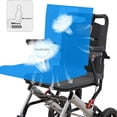 thumbnail image 5 of EastVita Portable Folding Wheelchair Travel Wheelchair with Handbrake Ultra-Light Wheelchair, 5 of 7