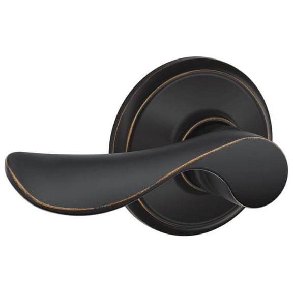 Schlage F10 CHP 716 16-080 10-027 Champagne Hall and Closet Lever, Aged Bronze