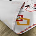 thumbnail image 5 of Ambesonne Tattoo Place Mats Set of 4, Bulls Head with Feather, Standard Size, Red Yellow and White, 5 of 6